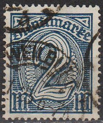 1922 - Німеччина - Службова - Деномінація 2 Mi.70 _2,0 € _гаш - фото фото фото 0
