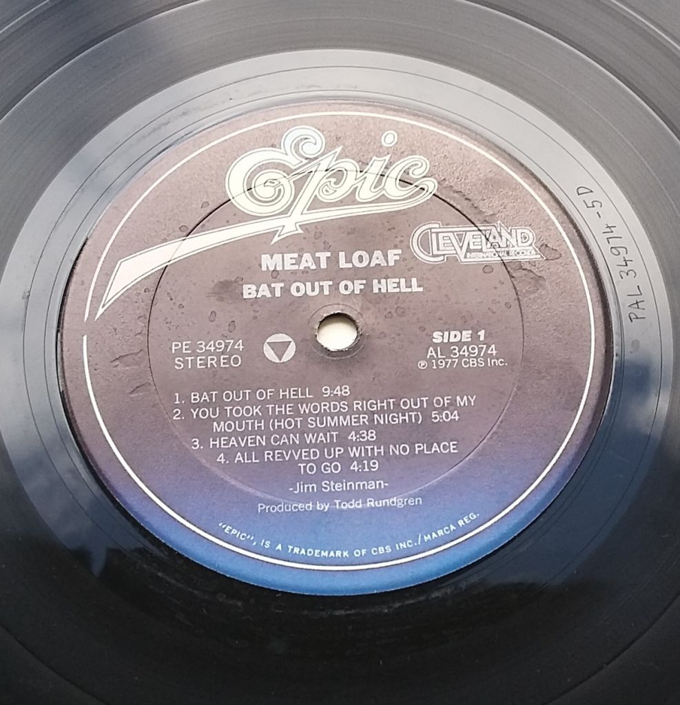 MEAT LOAF Bat Out Of Hell LP G+/VG- - фото фото фото 2