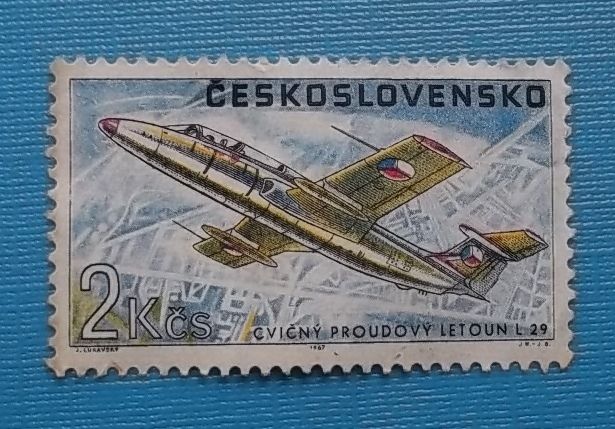 Чехословакия 1967 г -  самолёт Л-29 «Дельфин» - фото фото фото 0