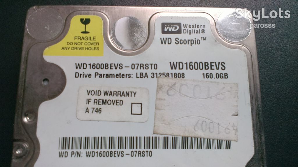 Жорсткий диск WD 160 Gb - фото фото фото 1