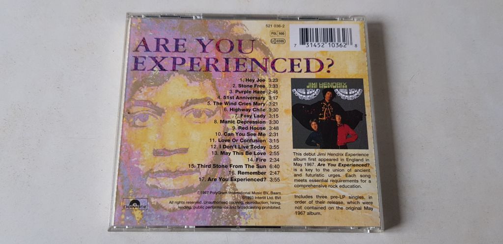 The Jimi Hendrix Experience Are You Inexperienced? CD фірмовий - фото фото фото 1