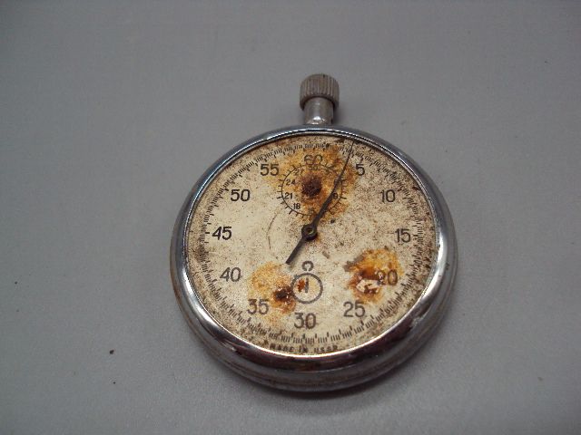 Секундомер карманные часы ссср механизм 4282 не на ходу высота 5,8 см №15869 - фото фото фото 1
