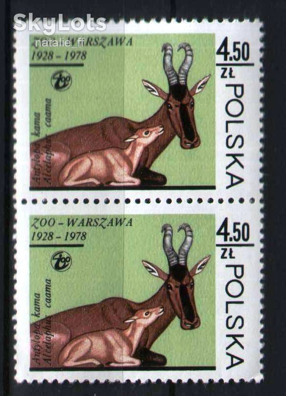 Полша 1978 г  MNH - пара - Зоопарк - фото фото фото 0