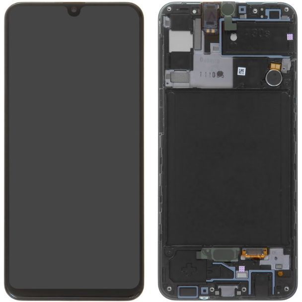 Дисплей Samsung Galaxy A30S SM-A307 OLED with frame Black - фото фото фото 0