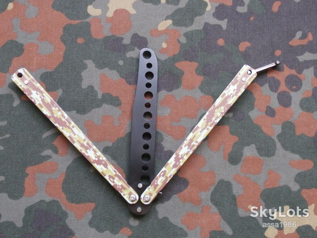 Ніж розкладний Метелик навчальний Benchmade Militarist 22см,Нож бабочка Тренировочная - фото фото фото 2