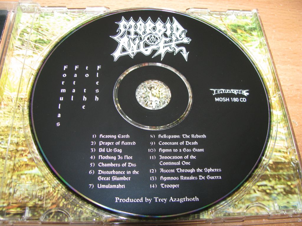 MORBID ANGEL - Formulas Fatal To The Flesh  (1998 Earache 1st press,USA) - фото фото фото 2