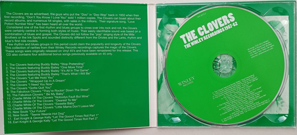 THE CLOVERS The Winley Recordings 1957-62 CD US - фото фото фото 1