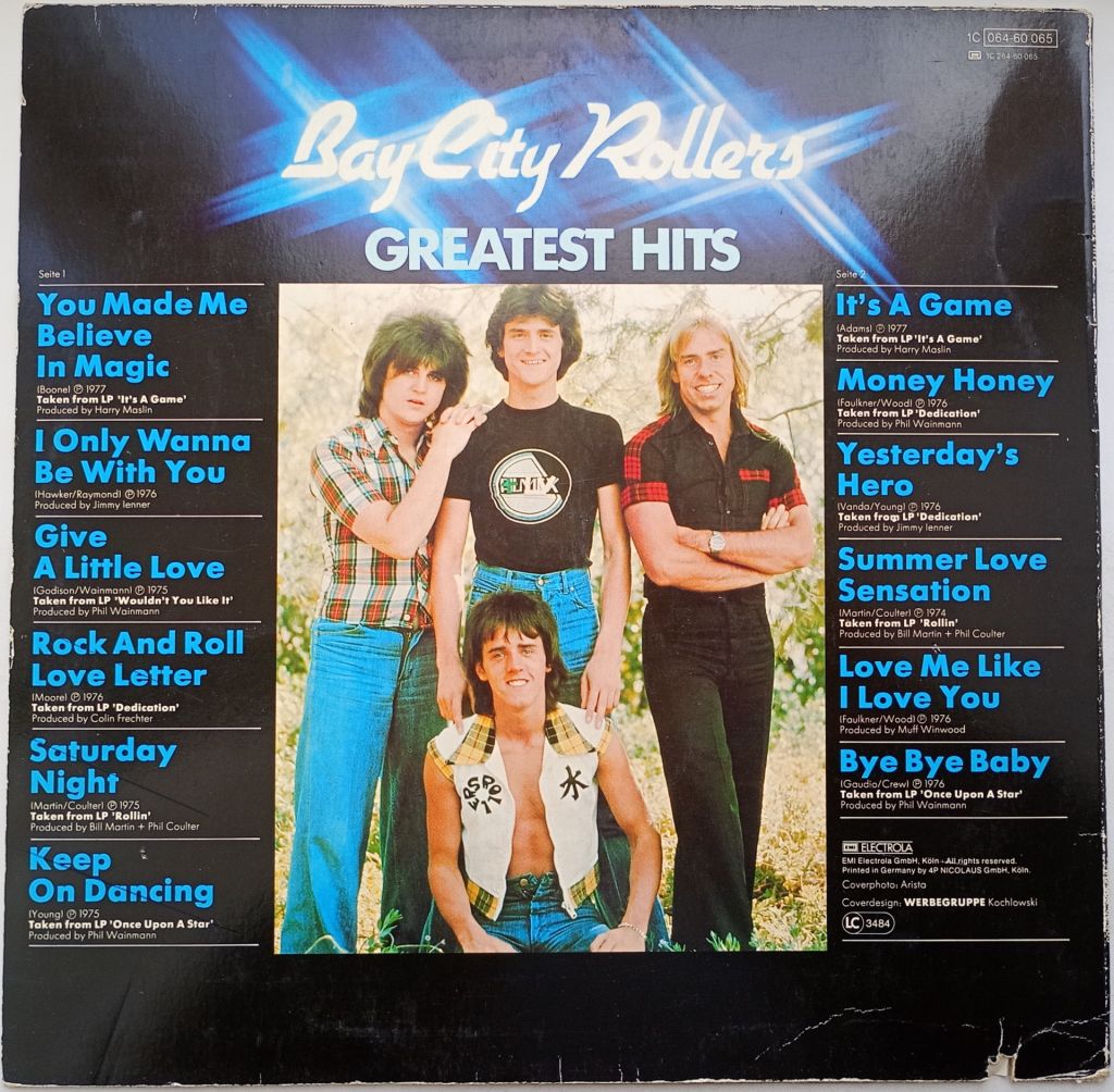 BAY CITY ROLLERS Greatest Hits LP EX-/VG - фото фото фото 1