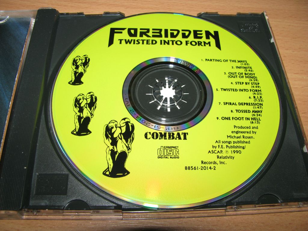 FORBIDDEN - Twisted Into Form  (1990 Combat 1st press,USA) - фото фото фото 2