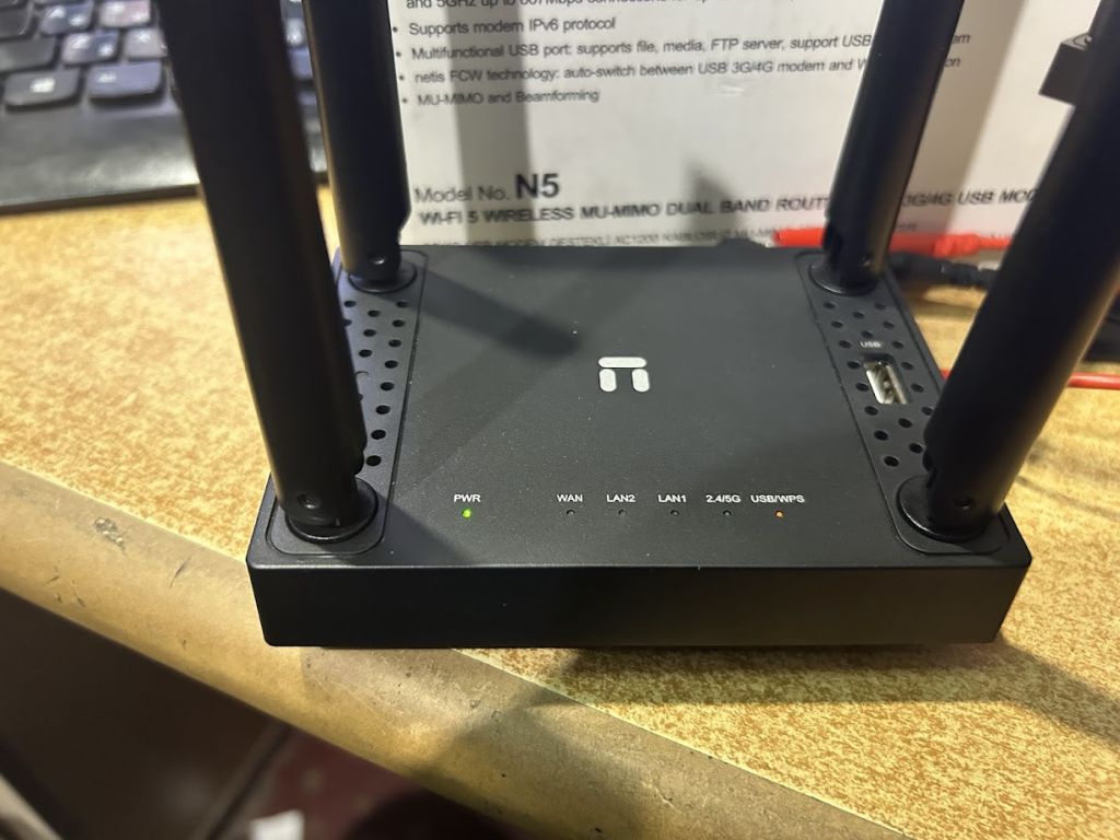 Маршрутизатор Netis N5 WiFi5 / AC1200 / 100 Мбит/с / USB 3G/4G № 251607501 - фото фото фото 3