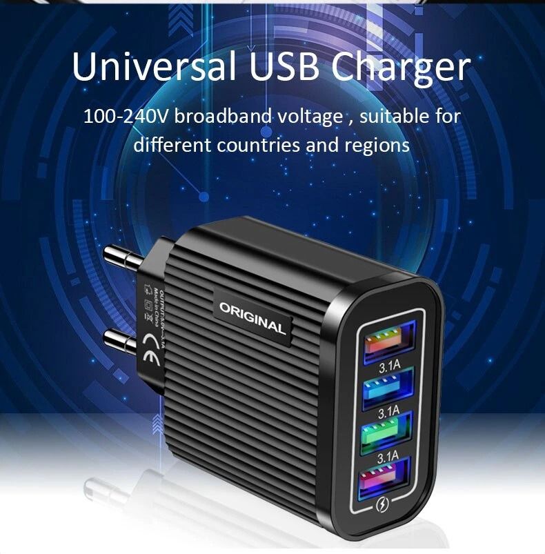 Зарядка 4xUSB - фото фото фото 1