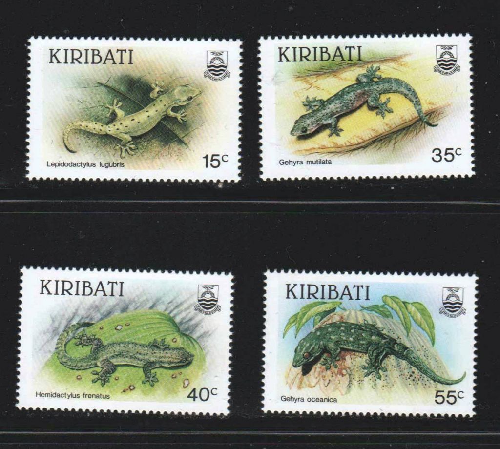 Кирибати  1986  г MNH -  ящерицы - фото фото фото 0
