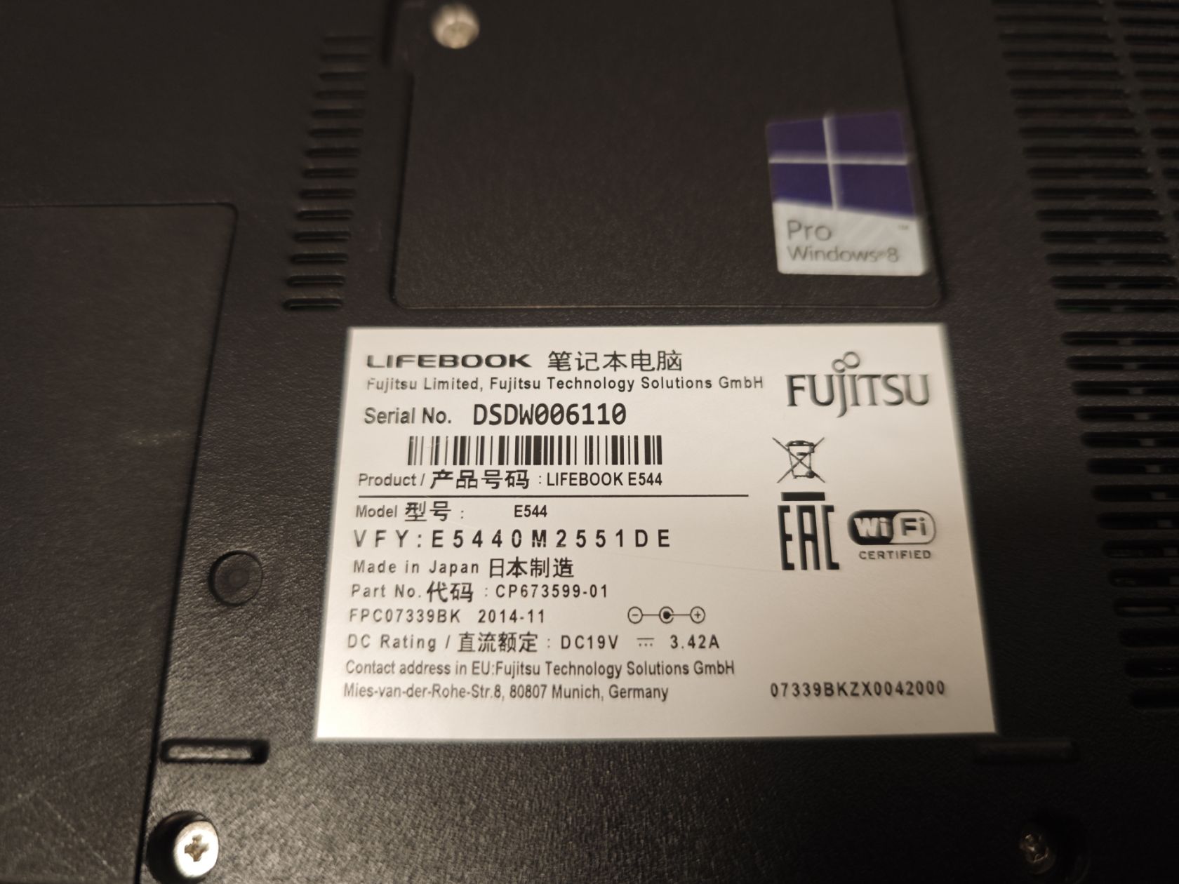 Ноутбук 15.6" Fujitsu Intel Core i5 4210M/DDR3 4Gb/HDD 320Gb/Intel - фото фото фото 4