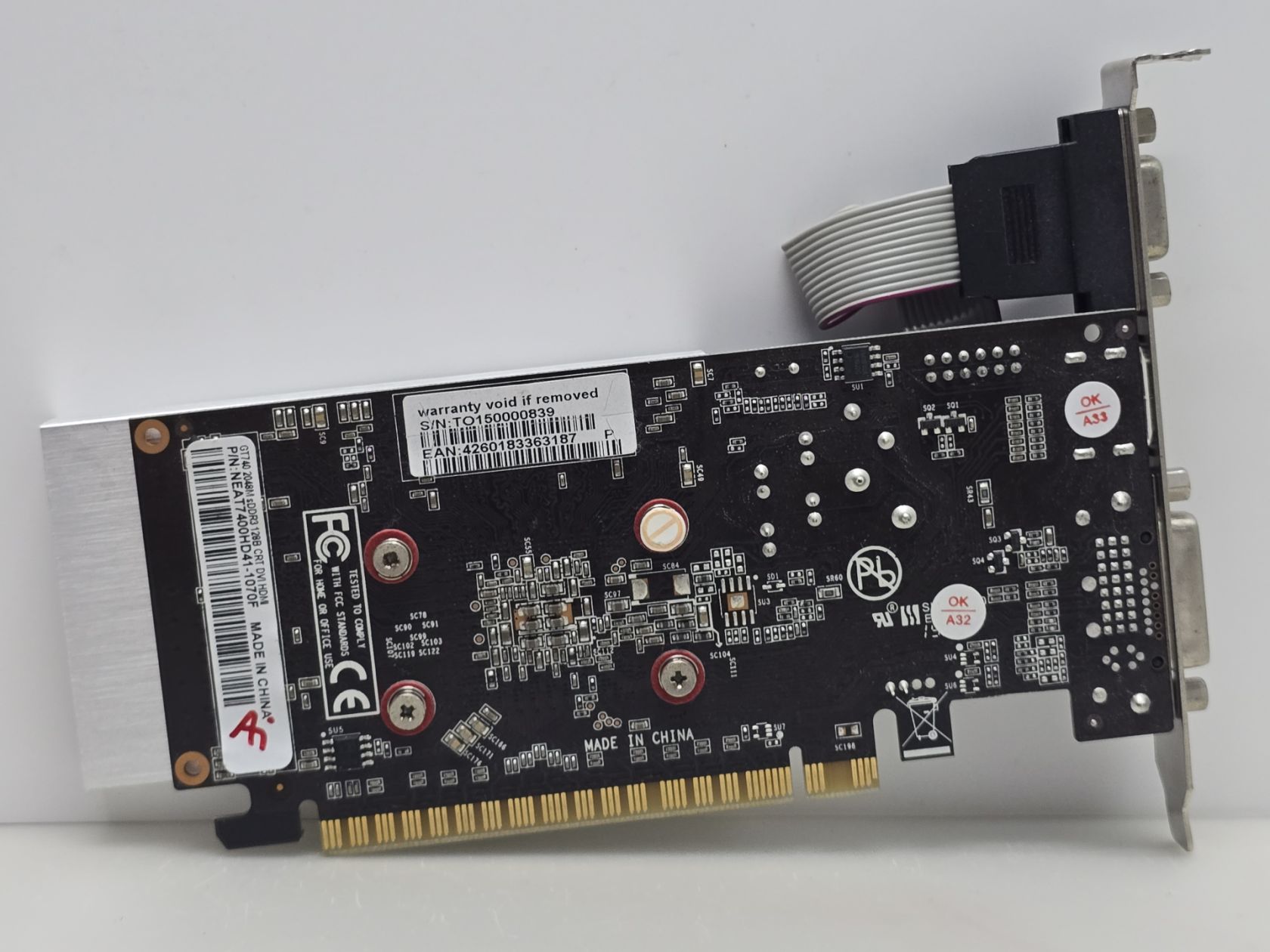 Відеокарта Gainward GeForce GT 740 2GB  (2Gb,GDDR3,128 Bit,HDMI,PCI-Ex,Б/у) - фото фото фото 2