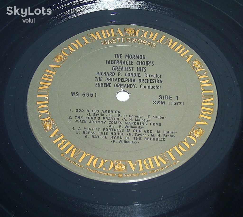 MORMON TABERNACLE CHOIR Greatest Hits LP VG/EX- - фото фото фото 2