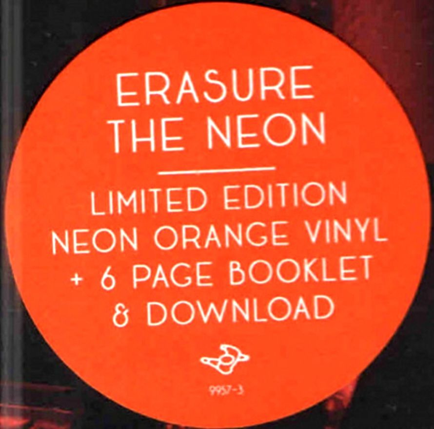 Erasure - The Neon - 2020.  (LP). 12. Coloured Vinyl. Пластинка. Europe. S/S - фото фото фото 2
