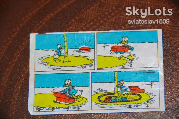вкладыш этикетка жевательной резинки Donald      (Дональд) - фото фото фото 0