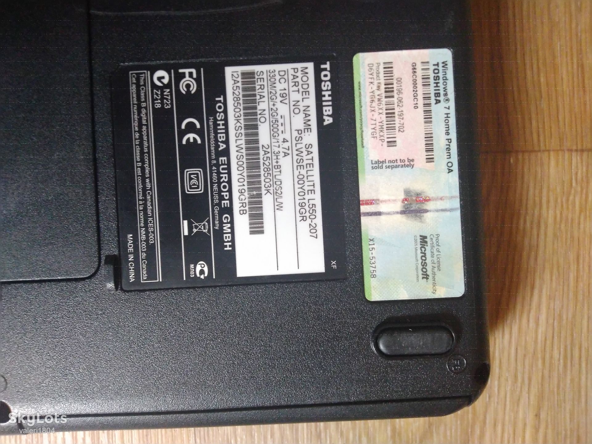 Ноутбук Toshiba Satellite L550-207 - фото фото фото 5