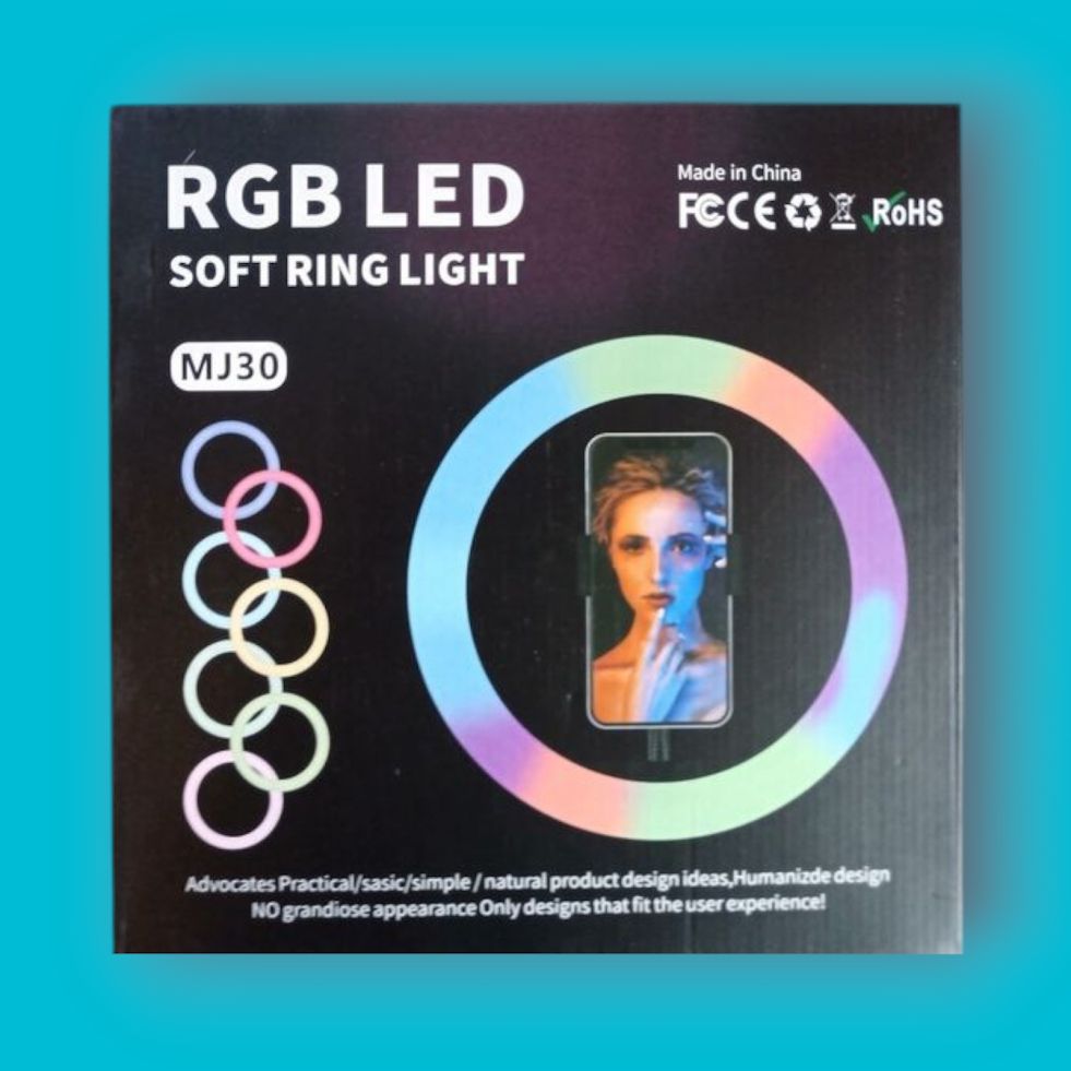 Кільцева LED RGB лампа USB 30 см селфі кільце для блогера - фото фото фото 1