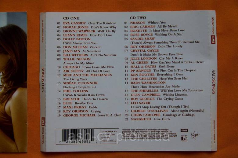 Музичний диск CD. SAD Songs (2cd) - фото фото фото 1