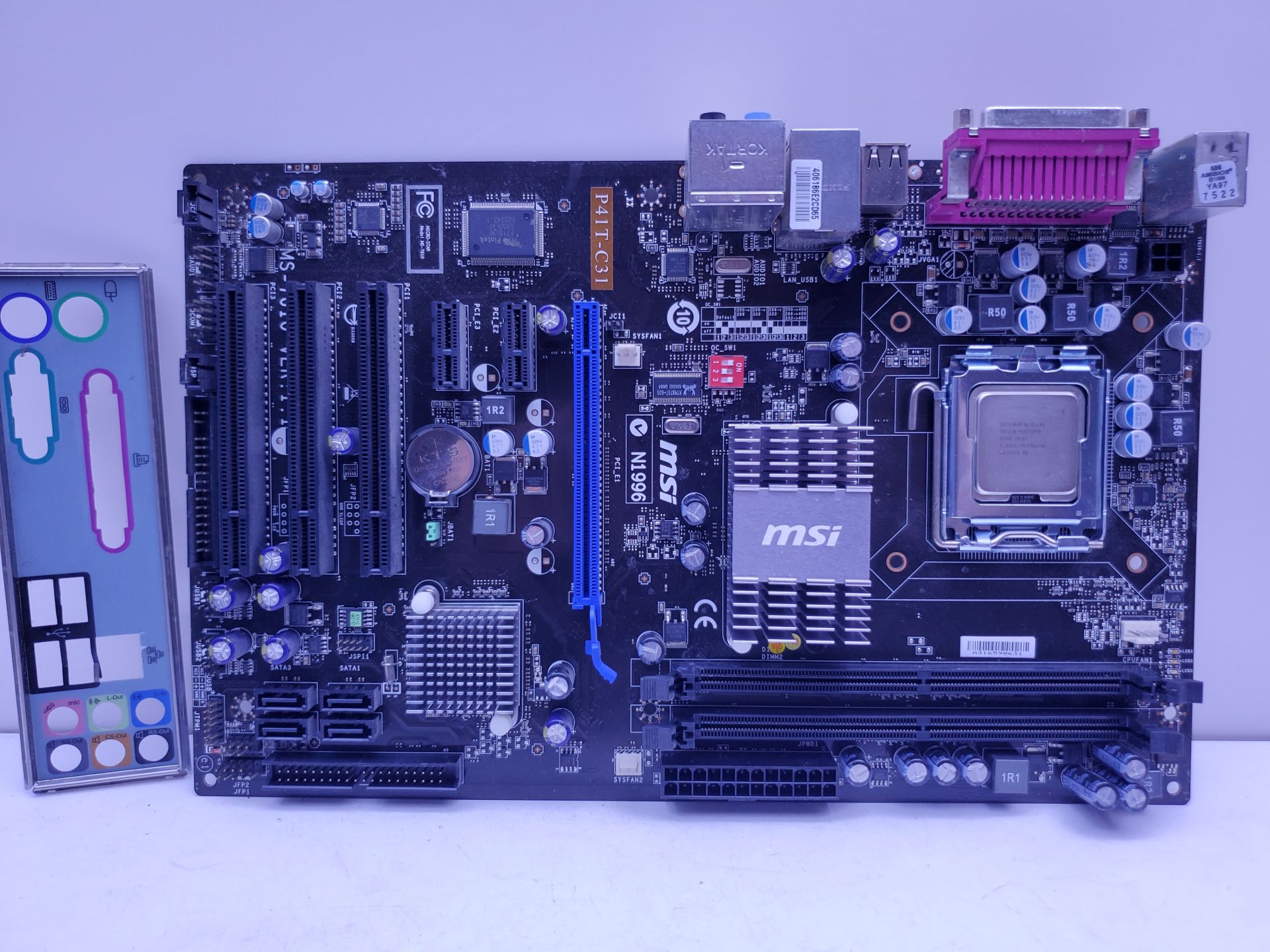 Материнська плата s775 MSI P41T-C31  (Socket 775, DDR2, QUAD, б/у) - фото фото фото 0