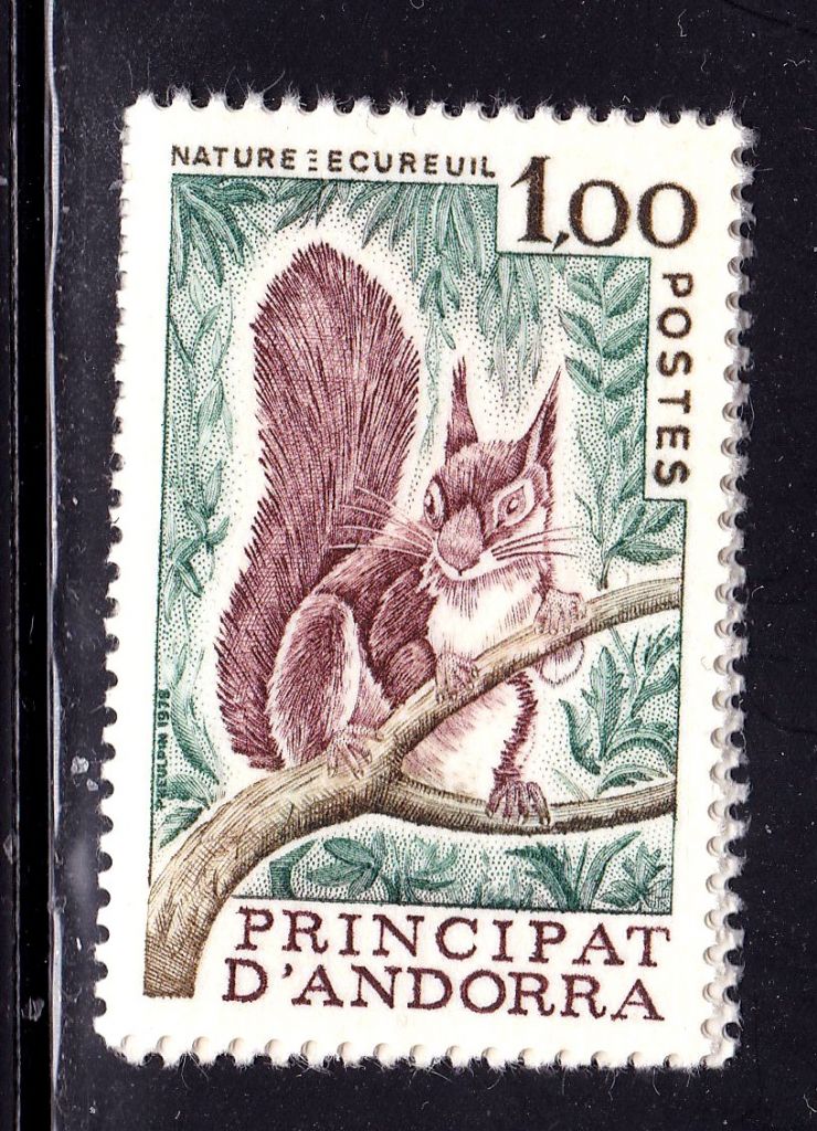 NM Фауна  Андорра 1978 г MNH - белка - фото фото фото 0