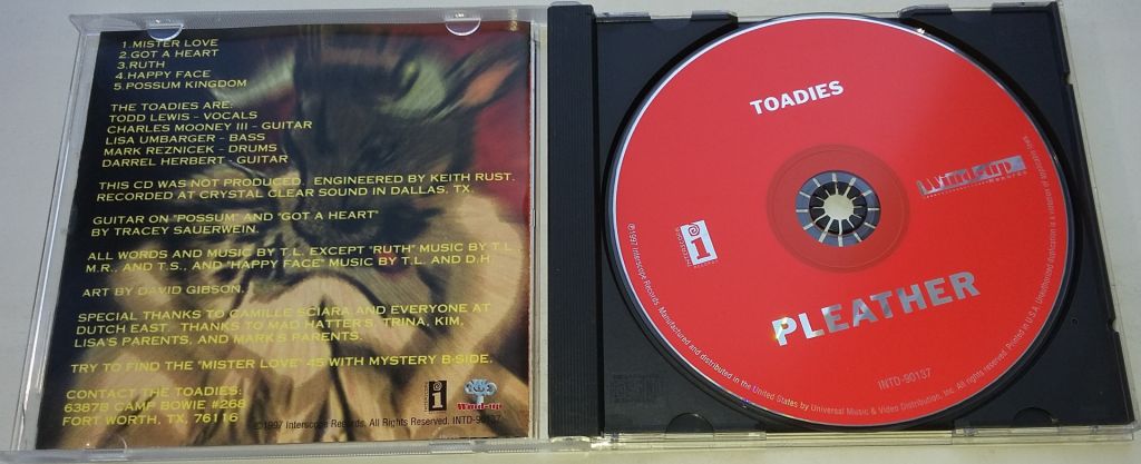 TOADIES Pleather CD, EP  US - фото фото фото 1