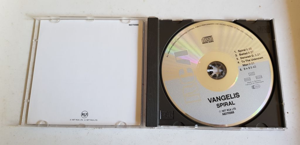 Vangelis Spiral CD фірмовий - фото фото фото 2