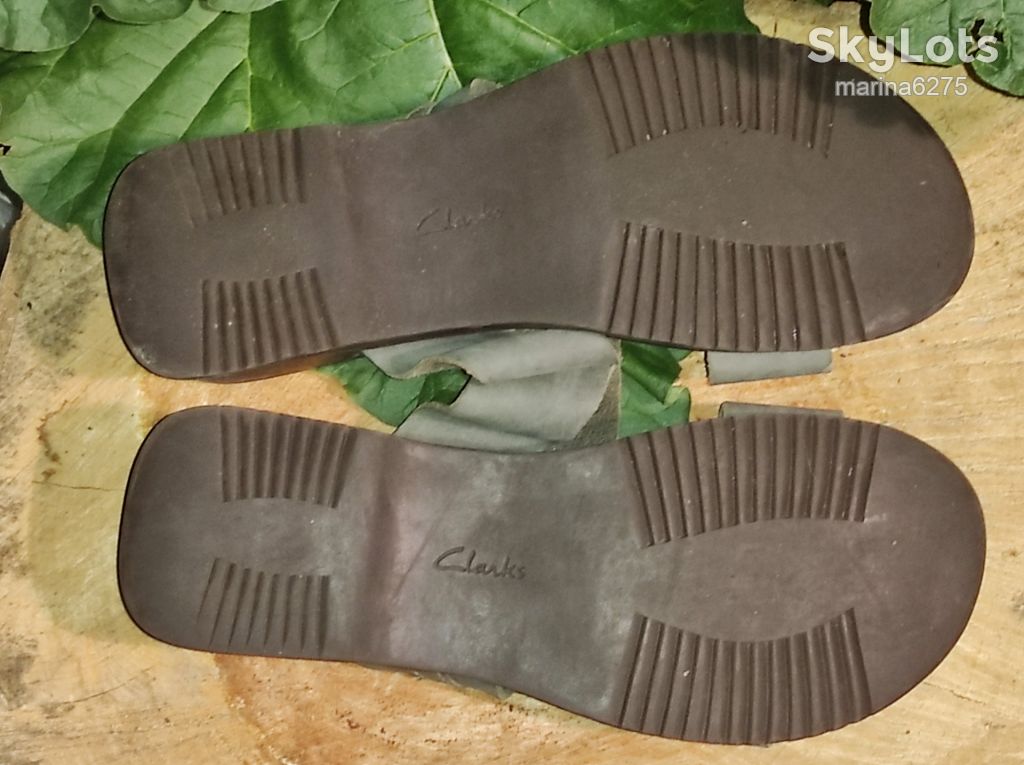 ШЛЕПАНЦІ, шлёпанцы 100% ШКІРА. кожа ~ CLARKS ~ р 40-41 - фото фото фото 3