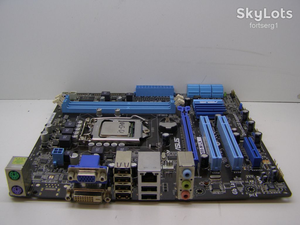 Материнская плата Asus P7H55-M LX                (s1156, H55, PCI-Ex16)+Core i3-540 - фото фото фото 1