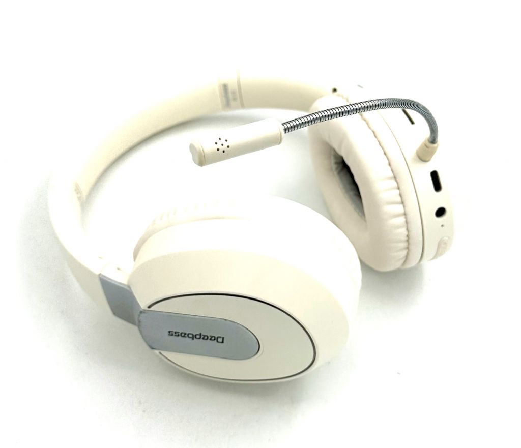 Наушники Bluetooth DEEPBASS R11 с RGB подсветкой Бежевые - фото фото фото 1