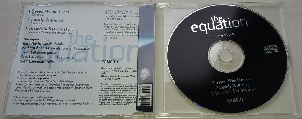 THE EQUATION In Session CD, Single UK - фото фото фото 1
