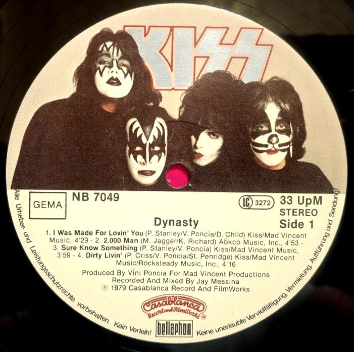 Kiss - Dynasty - 1979.  (LP). 12. Vinyl. Пластинка. Germany. - фото фото фото 4