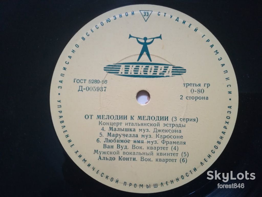 От мелодии к мелодии  (3 серия)-Ex.+, 8"-Акорд - фото фото фото 2