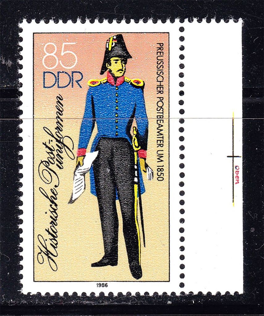 ГДР / DDR  1986 г  MNH - униформа - фото фото фото 0