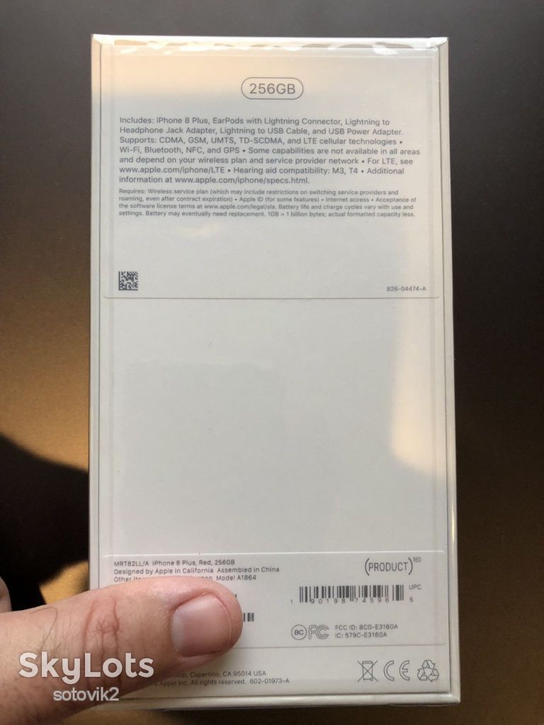 Новый Apple iPhone 8 Plus RED - 256GB -(новый оригинал) - фото фото фото 1
