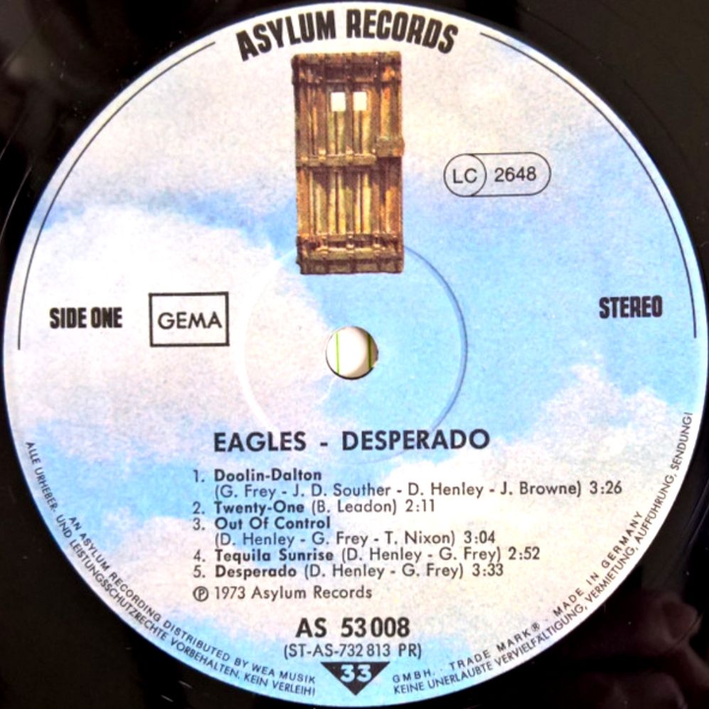 Eagles - Desperado - 1973 -   (LP). 12. Vinyl. Пластинка. Germany - фото фото фото 2