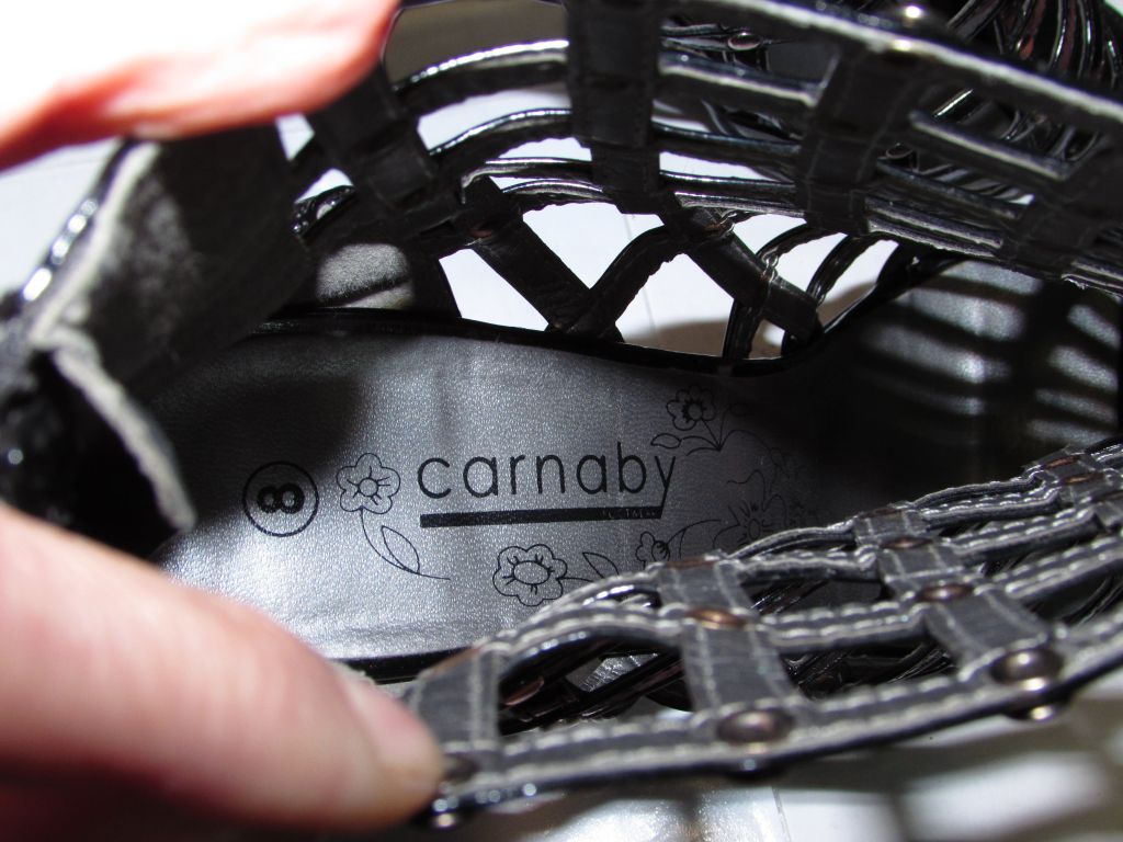 КРАСИВЫЕ МОДНЫЕ ЛАКОВЫЕ БОСОНОЖКИ ~CARNABY~ р 40-41 - фото фото фото 4