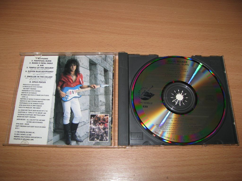 JASON BECKER - Perpetual Burn  (1988 Shrapnel 1st press,USA) - фото фото фото 1