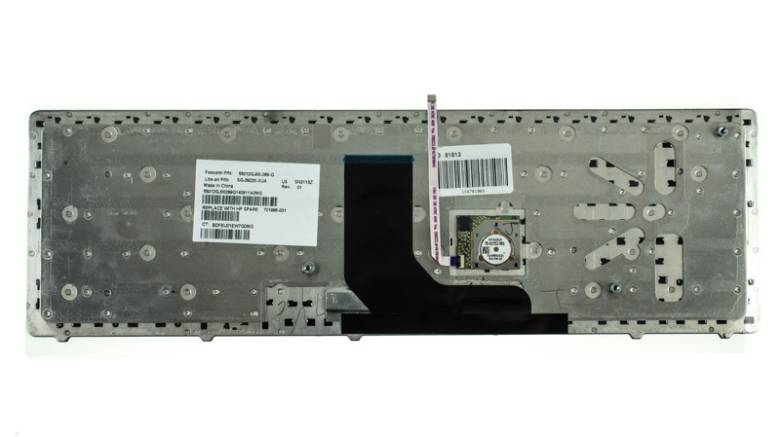 Клавиатура для ноутбука HP (ProBook: 6570b) rus, black, silver frame - фото фото фото 1