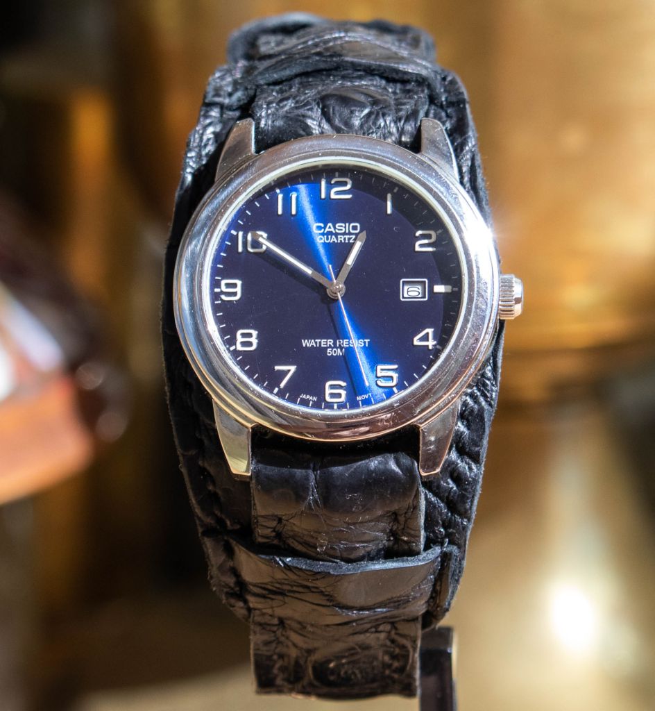 Casio Collection MTP-1221A-2AVEF Ремень крокодил - фото фото фото 8