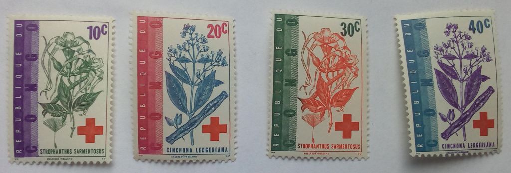 Конго 1963 Красный крест  (4 марки), MNH - фото фото фото 0