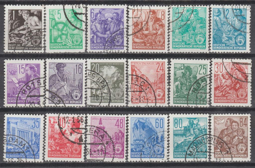Германия Німеччина ГДР 1953 пятилетний план полная серия - фото фото фото 0