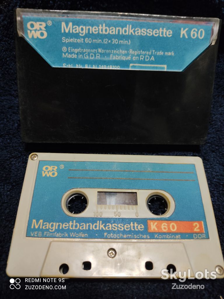 Б/У Аудио кассета ORWO Magnetbandkassette K60 - фото фото фото 1