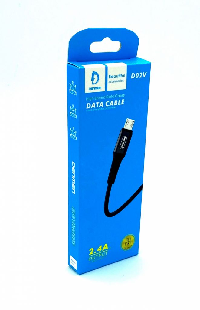 Дата кабель DENMEN D02V Micro USB Черный - фото фото фото 0