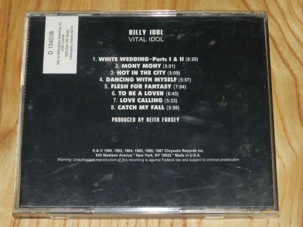 CD  Billy Idol - Charmed Life - фото фото фото 3