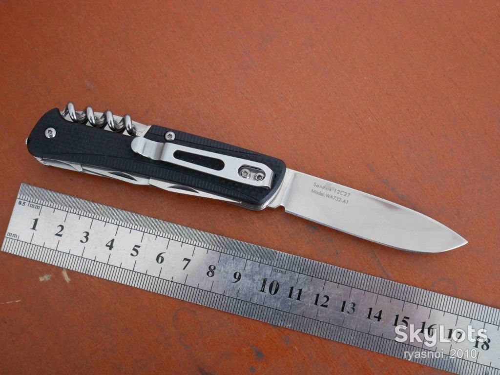 Sanrenmu WA732-A1, Sandvik 12C27, G10, Мультитул, Мультифункціональний ніж, EDC - фото фото фото 6