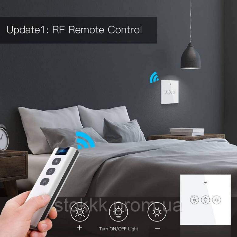 MOES Smart Alexa WiFi RF433 диммерный выключатель Smart Life - фото фото фото 6