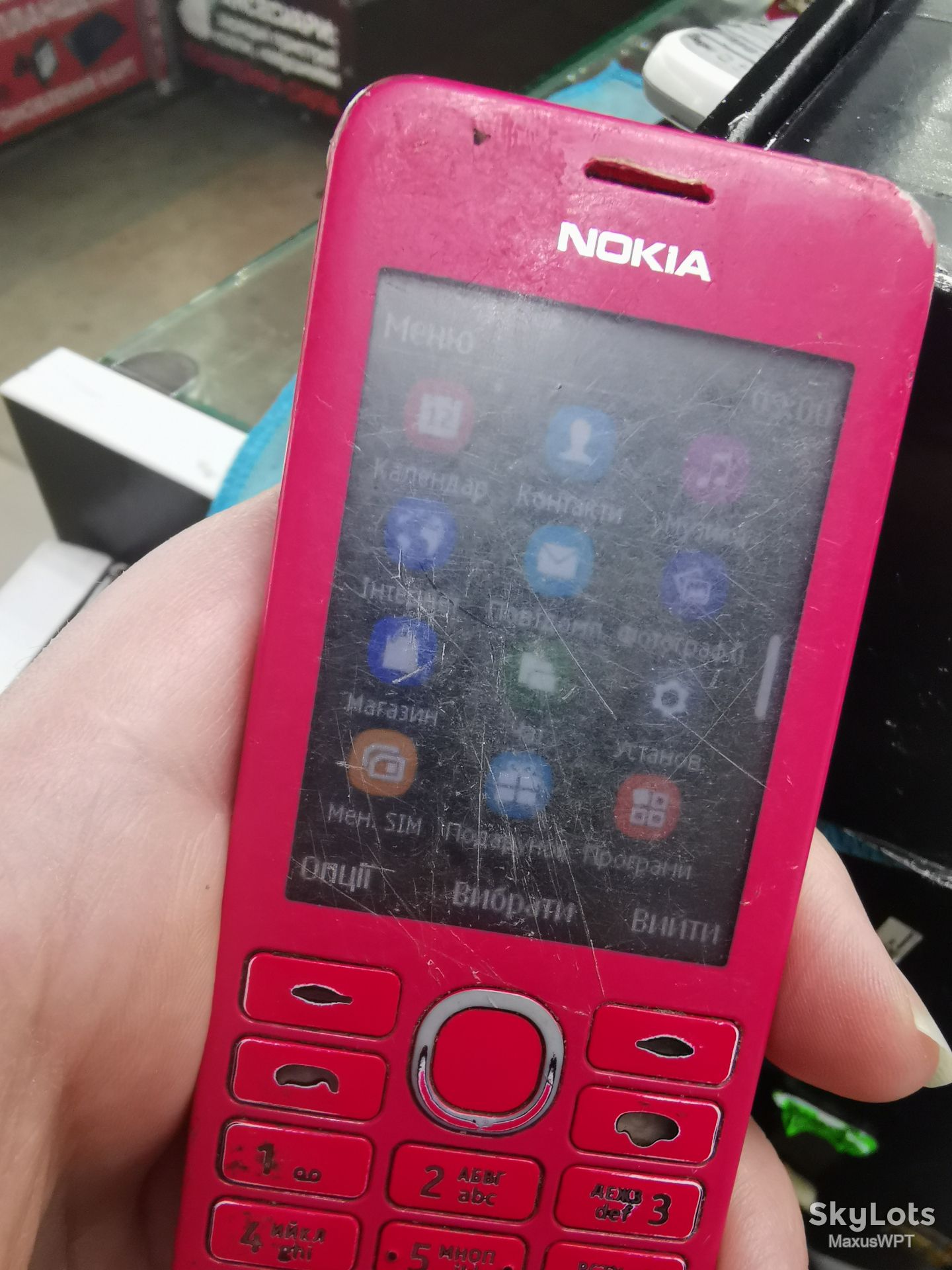 #755 Sklad Nokia 206 pink sklad - фото фото фото 1
