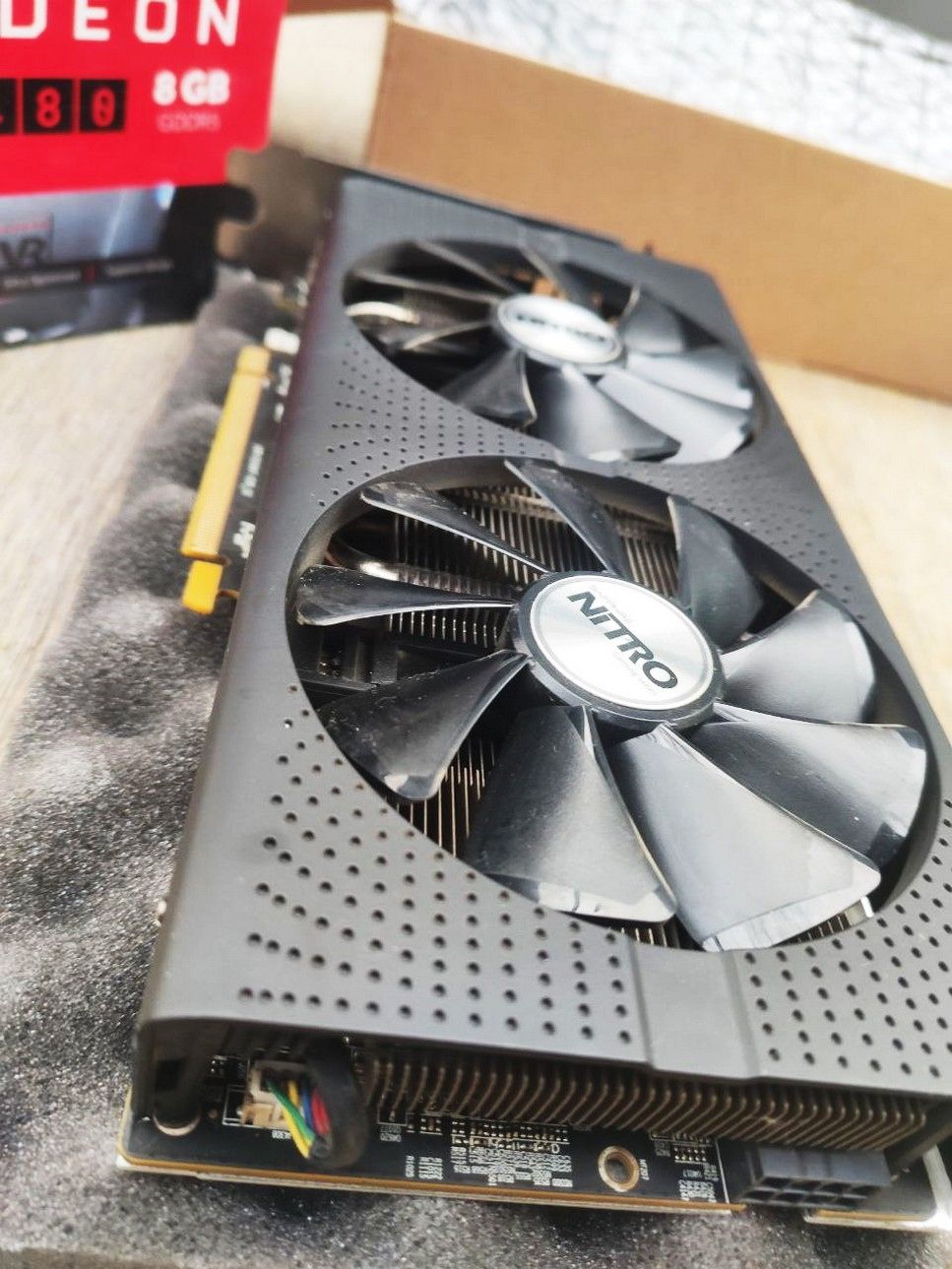 Игровая видеокарта с RGB подсветкой RX480 8Gb Nitro+ OC версия состояние идеал - фото фото фото 6